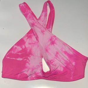 pink tie dye swimsuit